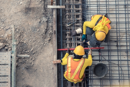 Men working in construction