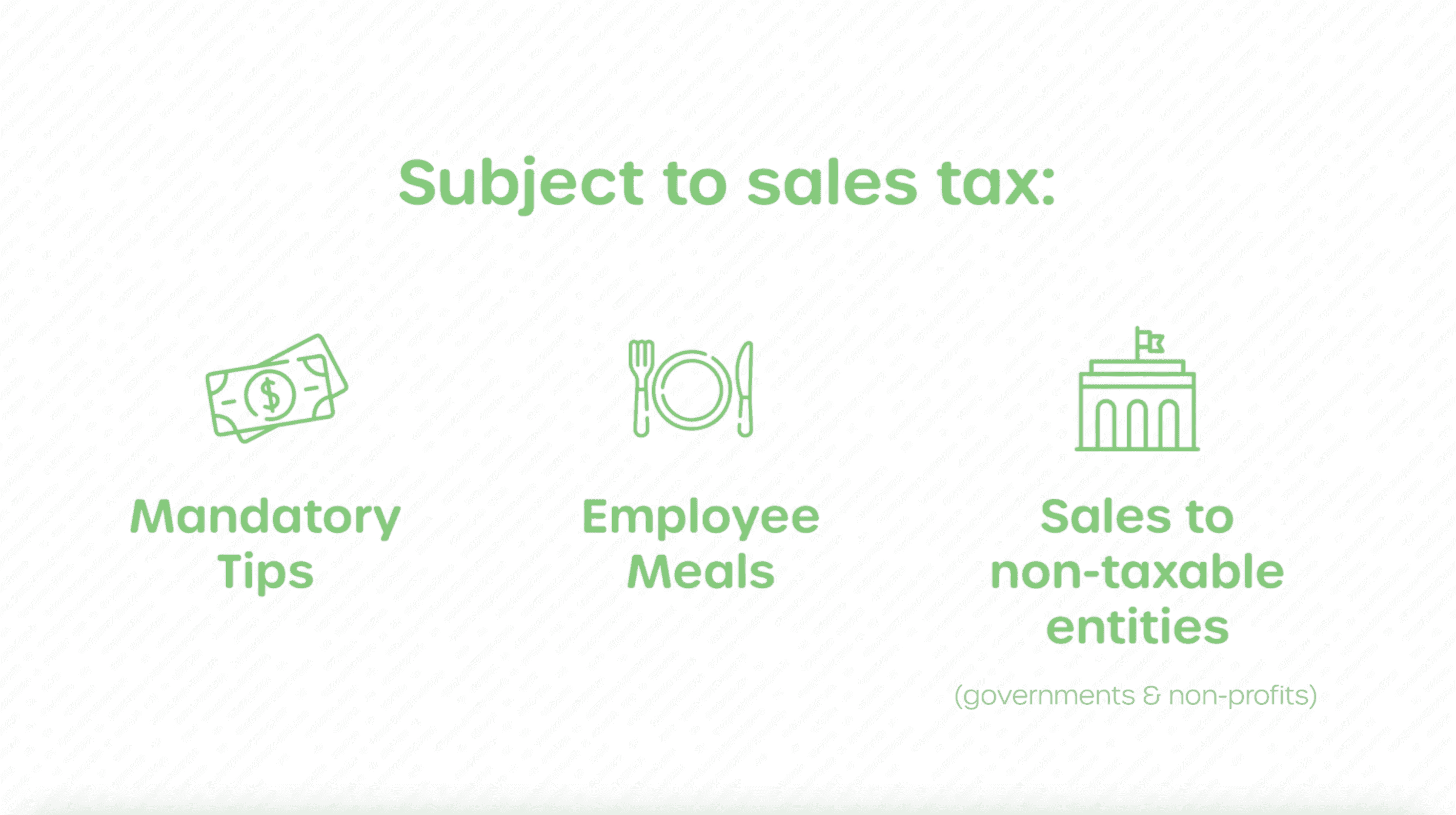 Business Law Video Sales Tax Basics for Restaurants
